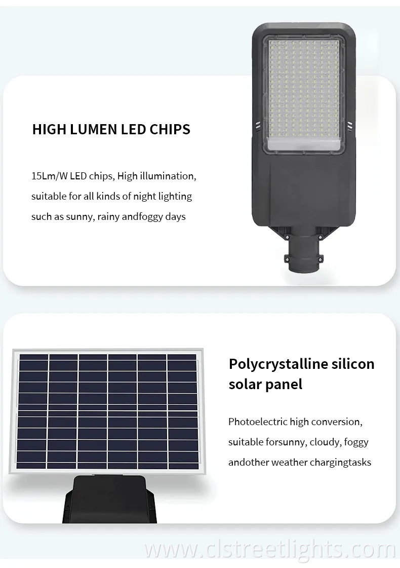 Die-Cast Alu Solar Panel and Lamp Seperately Split-Type 200W LED Street Light Radar Outdoor Road Garden Super High Lm Cheap Price Solar Street Light